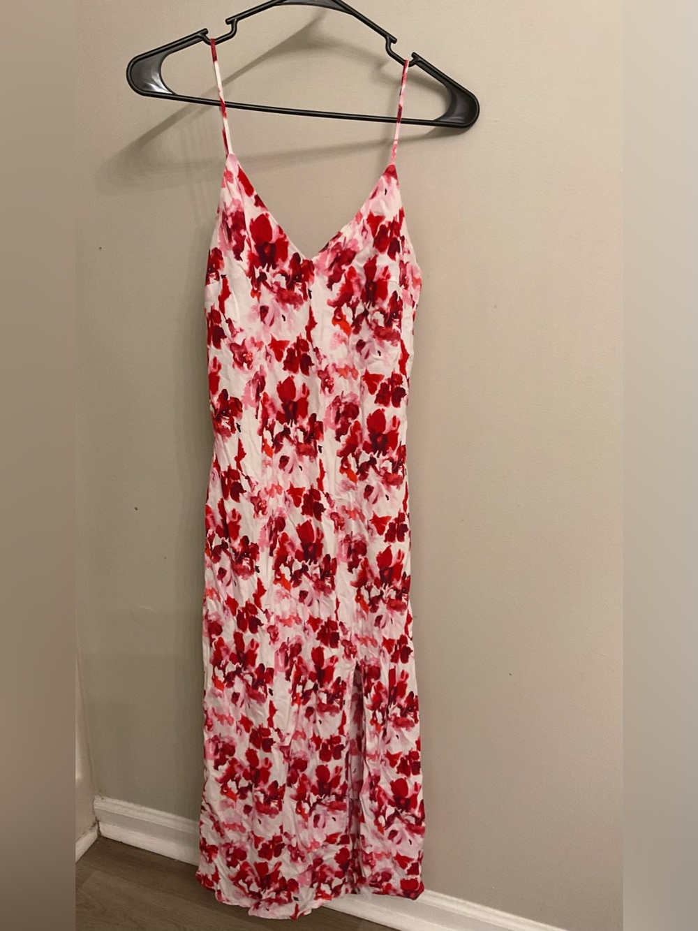 a new day Red & Pink Floral Maxi Slip Dress